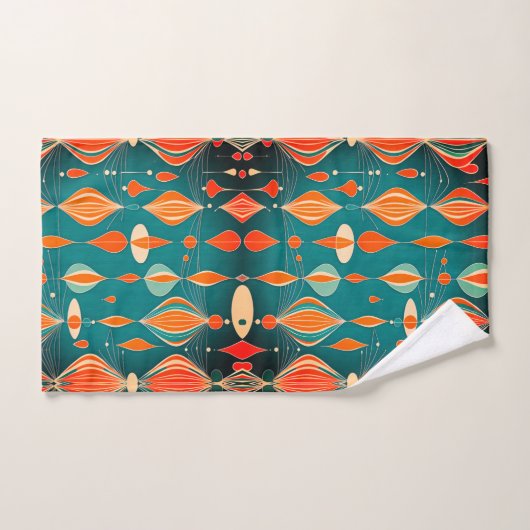 Minimal Atomic Drops Design バスタオルセット (ハンドタオル)