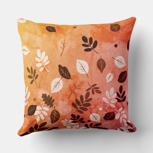 Minimal Autumn Leaves クッション (裏面)