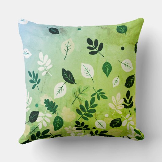 Minimal Autumn Leaves クッション (裏面)