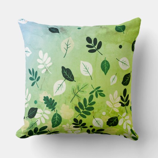 Minimal Autumn Leaves クッション (正面)