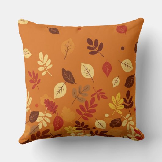 Minimal Autumn Leaves クッション (裏面)