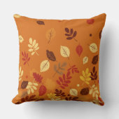 Minimal Autumn Leaves クッション (正面)