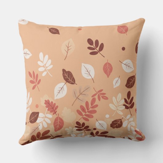 Minimal Autumn Leaves クッション (裏面)