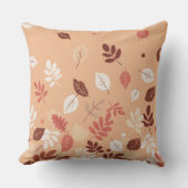 Minimal Autumn Leaves クッション (正面)