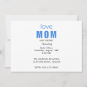 Minimal Baby boy Shower Invitation 案内状 (正面)
