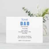 Minimal Baby boy Shower Invitation 案内状 (スタンド正面)