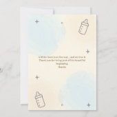 Minimal Baby Shower Invitation 招待状 (裏面)