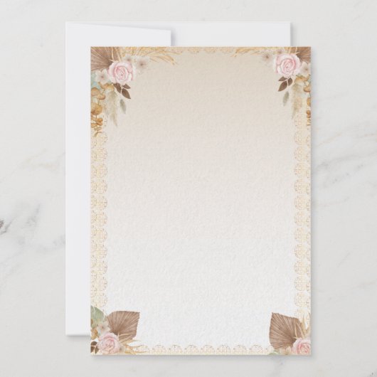 Minimal Baby Shower Invitation | Modern Neutral 招待状 (裏面)