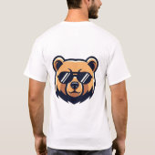 Minimal Bear Shirt – Cool Youth Streetwear Bear De Tシャツ (裏面)