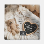 Minimal Bearly Wait teddy pregnancy announcement  マグネット (正面)