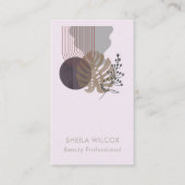 Minimal Beauty Business Card | Abstract Botanical 名刺 (正面)