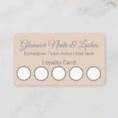 Minimal Beauty Salon/Wellness Parlor Loyalty Card 名刺 (正面)