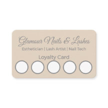 Minimal Beauty Salon/Wellness Parlor Loyalty Card