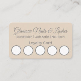 Minimal Beauty Salon/Wellness Parlor Loyalty Card 名刺