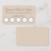 Minimal Beauty Salon/Wellness Parlor Loyalty Card 名刺 (正面/裏面)