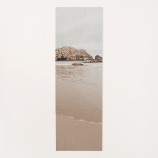 Minimal beige coastal ヨガマット (正面)