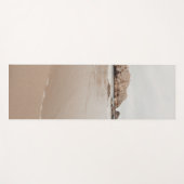 Minimal beige coastal ヨガマット (正面(横))