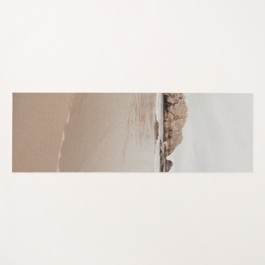 Minimal beige coastal ヨガマット (正面(横))
