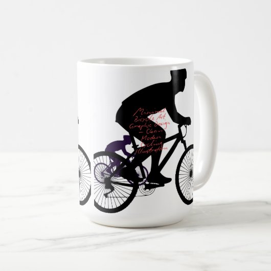 Minimal Bicycle Art コーヒーマグカップ (正面右)