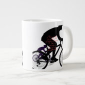 Minimal Bicycle Art ジャンボコーヒーマグカップ (正面右)
