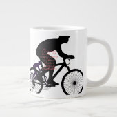 Minimal Bicycle Art ジャンボコーヒーマグカップ (右)