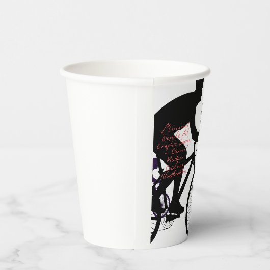 Minimal Bicycle Art 紙コップ (右)