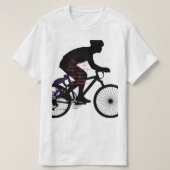 Minimal Bicycle Art –  Tシャツ (デザイン正面)