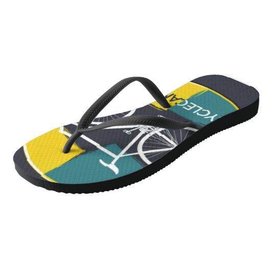 Minimal Bicycle Illustration – ビーチサンダル (アングル)