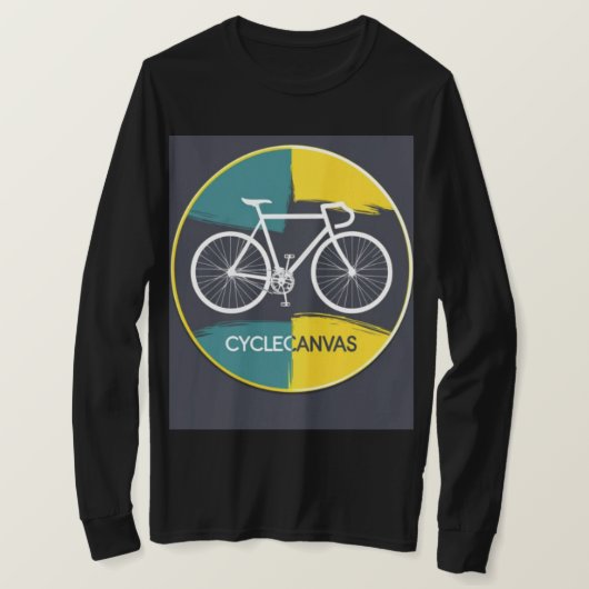 Minimal Bicycle Illustration –  Tシャツ (デザイン正面)