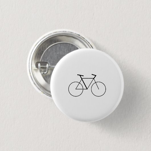 Minimal Bicycle Mark Button for Bike Lovers 缶バッジ (正面&裏面)