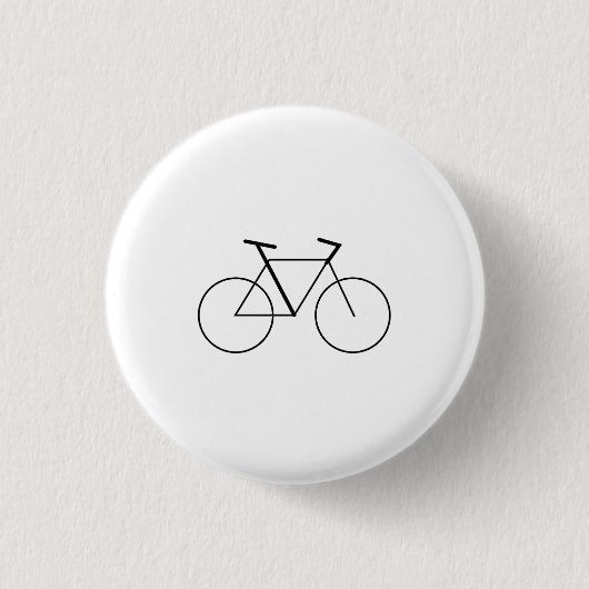 Minimal Bicycle Mark Button for Bike Lovers 缶バッジ (正面)