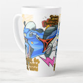 Minimal Bike Art Graphic カフェラテマグ (左アングル)