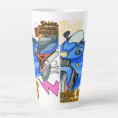 Minimal Bike Art Graphic カフェラテマグ (正面)