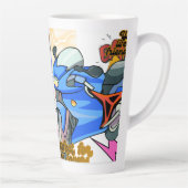 Minimal Bike Art Graphic カフェラテマグ (右)