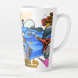 Minimal Bike Art Graphic カフェラテマグ