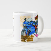 Minimal Bike Art Graphic  ジャンボコーヒーマグカップ (正面右)