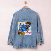 Minimal Bike Art Graphic  Denim Jacket デニムジャケット (ハンガー)