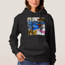 Minimal Bike Art Graphic – Modern Motorcycle パーカ