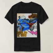 Minimal Bike Art Graphic – Modern Motorcycle Tシャツ (デザイン正面)