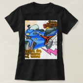 Minimal Bike Art Graphic – Modern Motorcycle Tシャツ (デザイン正面)