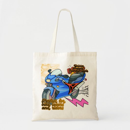 Minimal Bike Art Graphic –Motorcycle Party トートバッグ (正面)