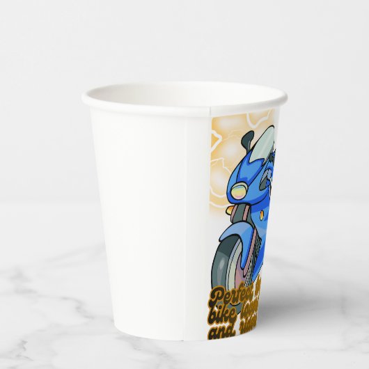 Minimal Bike Art Graphic –Motorcycle Party 紙コップ (右)