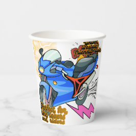 Minimal Bike Art Graphic –Motorcycle Party 紙コップ