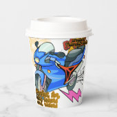 Minimal Bike Art Graphic –Motorcycle Party 紙コップ (裏面)