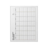 Minimal Bill Payment Calendar ノートパッド (回転)