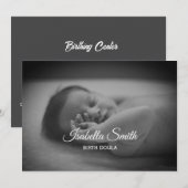 Minimal Birth Doula Newborn Care Design シーズンカード (正面/裏面)
