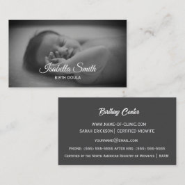 Minimal Birth Doula Newborn Care Design 名刺