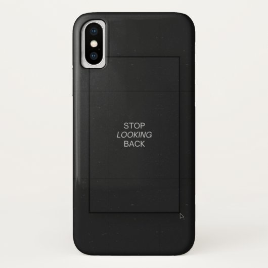 Minimal Black Aesthetic Quote Phone Case Case-Mate iPhoneケース (裏面)
