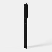 Minimal Black Aesthetic Quote Phone Case iPhoneケース (右側面)