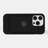 Minimal Black Aesthetic Quote Phone Case iPhoneケース (裏面横)